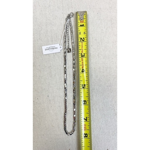 NWT 💎 SPARKLING HAZY FACETED SILVER BEADS SHIMMERING NECKLACE - Picture 9 of 9